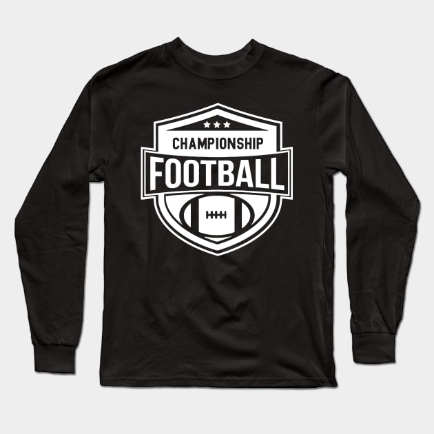 Championship Football Long Sleeve T-Shirt by Ramateeshop